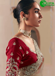 Beige Color Fancy Fabric New Designer Party Wear Traditional Saree